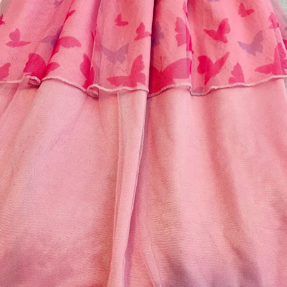 Wicked Glinda Good Witch of the East Toddler Girls Satinet Pink Nightgown 3T